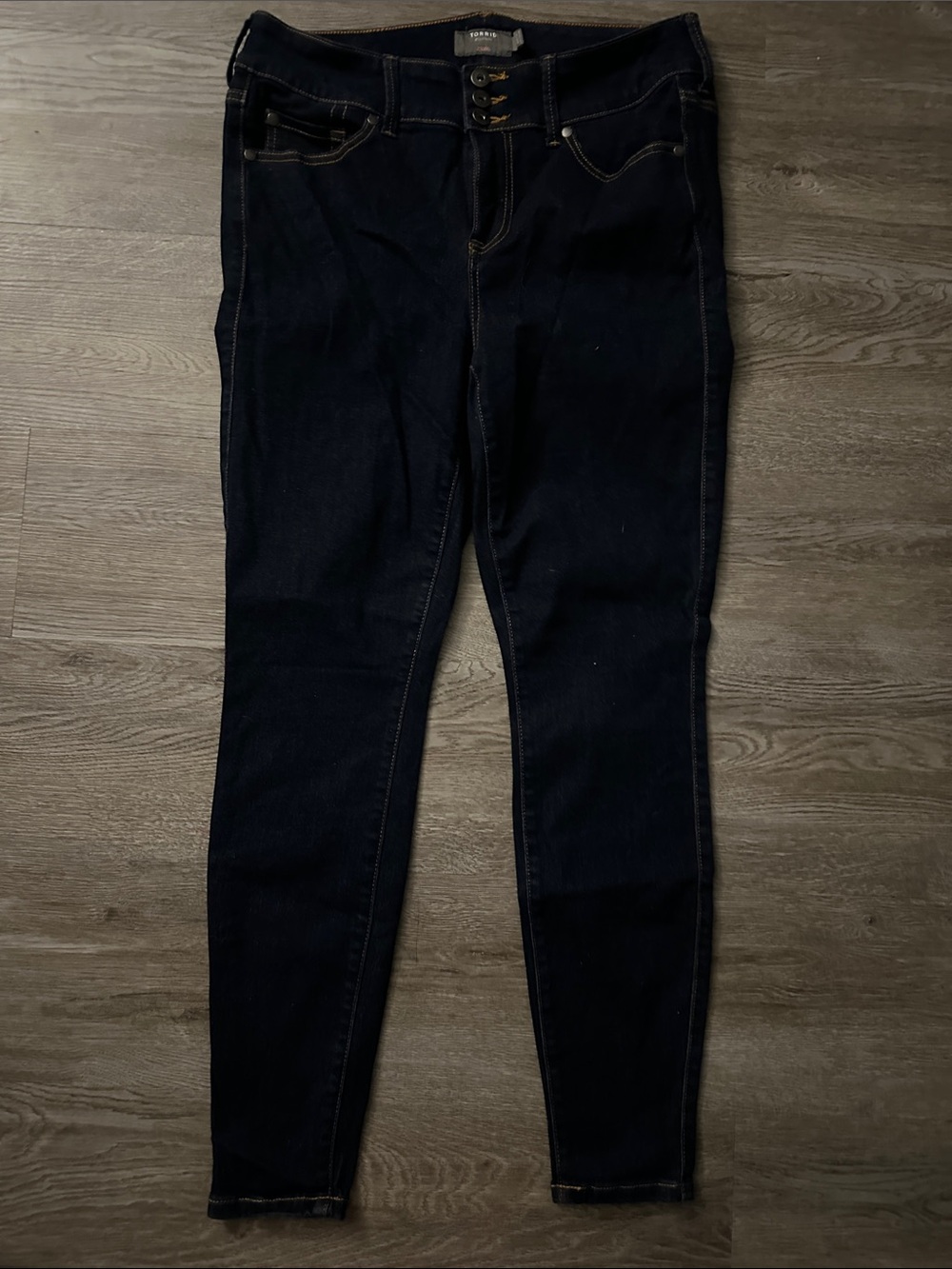 torrid Dark Blue High-Rise Skinny Jeans